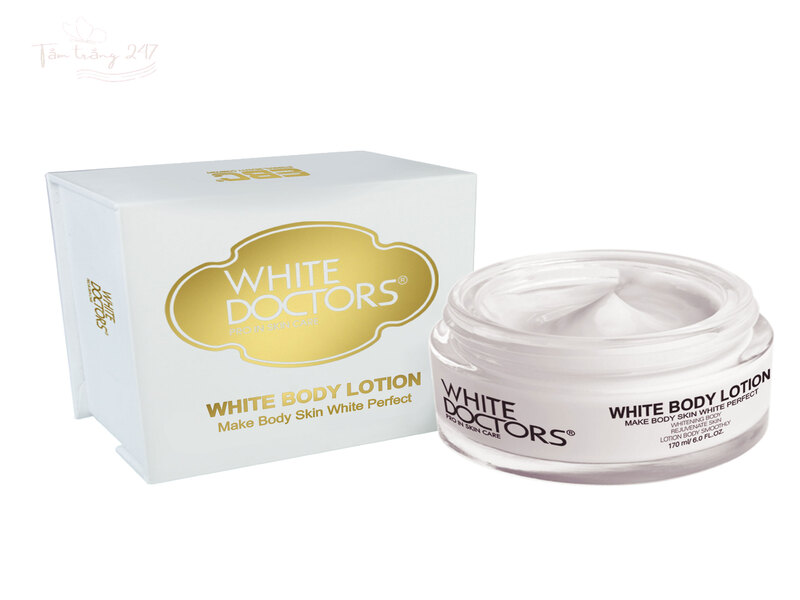 Kem dưỡng trắng da body White Doctors làm sáng và phục hồi da nhờ chiết xuất ngọc trai và collagen
