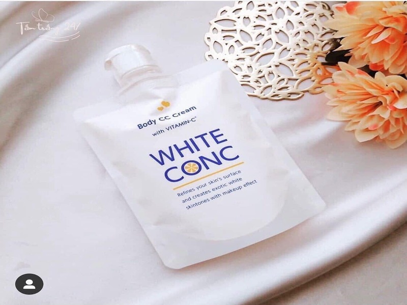 Kem dưỡng trắng da body White Conc chứa vitamin C giúp làm sáng và đều màu da