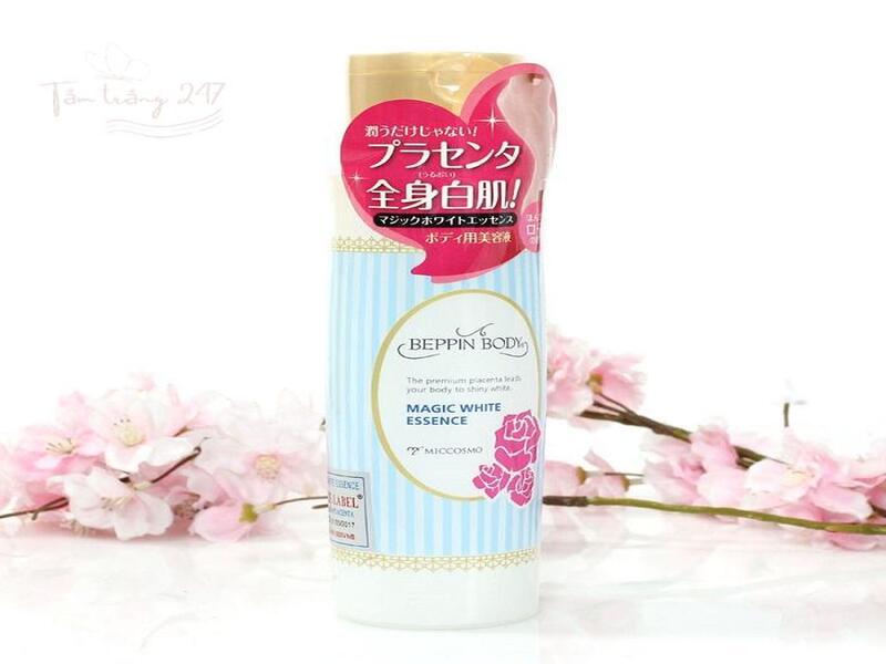 Kem dưỡng trắng da body White Label với nhau thai và nha đam làm dịu và dưỡng sáng