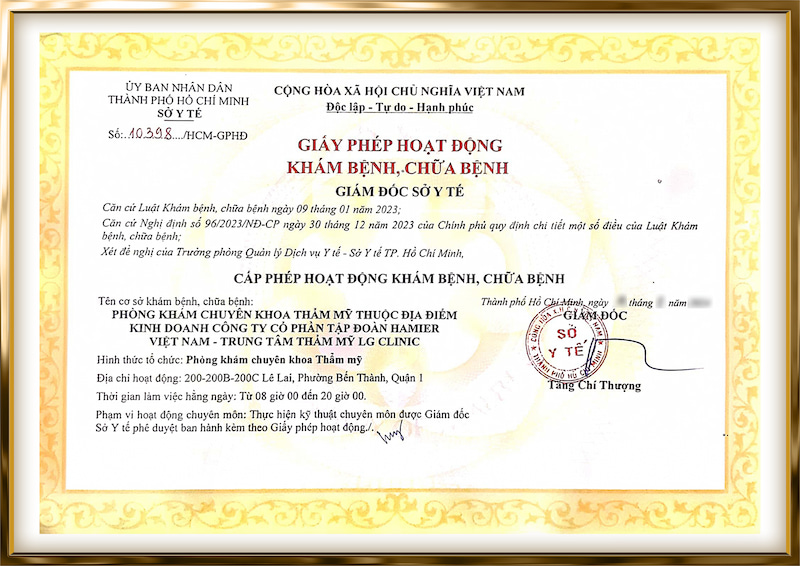 Giấy phép LG Clinic
