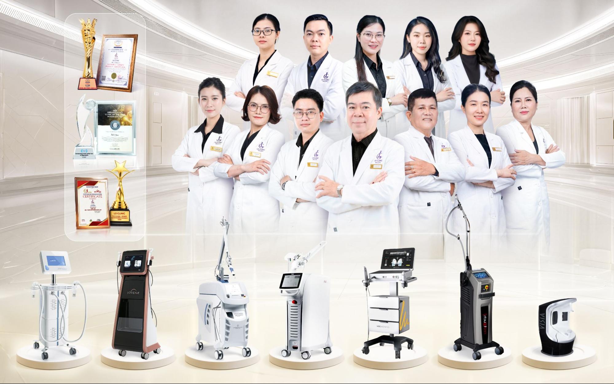 Đội ngũ bác sĩ và công nghệ LG Clinic